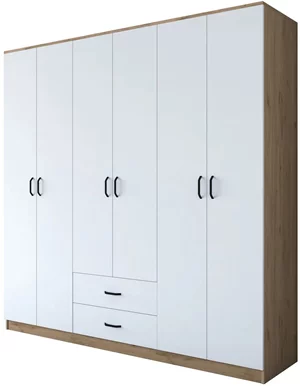 Image Шкаф Mirage Meble BA111 6D2S Walnut/White