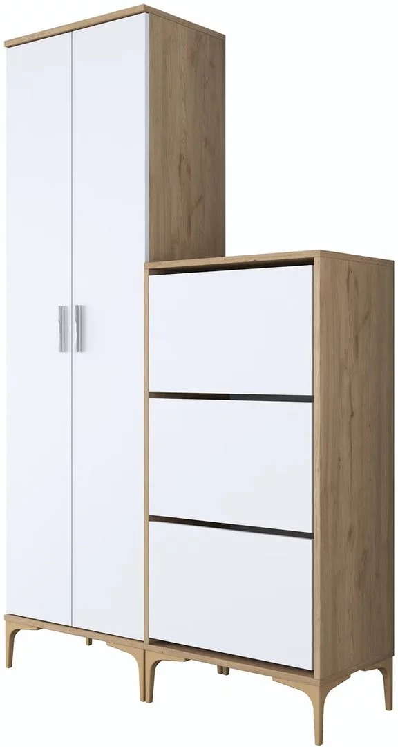 Image Прихожая Mirage Meble EA137 Walnut/White