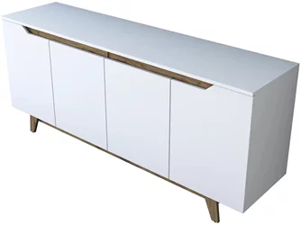Тумба Mirage Meble GD102 White/Miniature Walnut