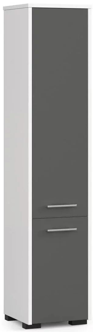 Image Dulap penal Akord Fin 30 2D White/Graphite Gray