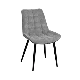 Scaun de bucatarie DP Hans BGF166-4 Velvet Grey/Black