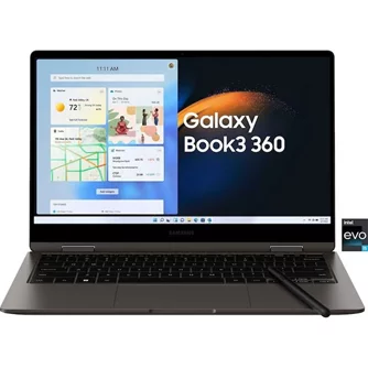 Laptop Samsung GalaxyBook3 360 730QFG-KA3 13 (Core i7-1360P, 16Gb, 512Gb) Graphite