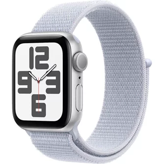 Умные часы Apple Watch SE (2024) GPS 40mm MXEE3 Silver Aluminium Blue Cloud Sport Loop