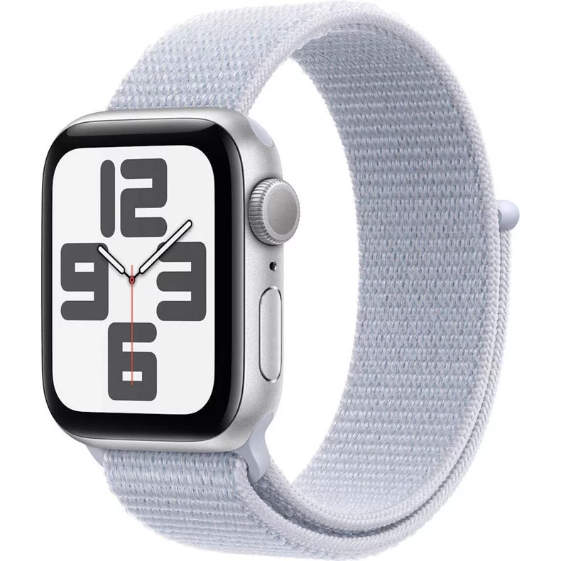 Image Умные часы Apple Watch SE (2024) GPS 40mm MXEE3 Silver Aluminium Blue Cloud Sport Loop