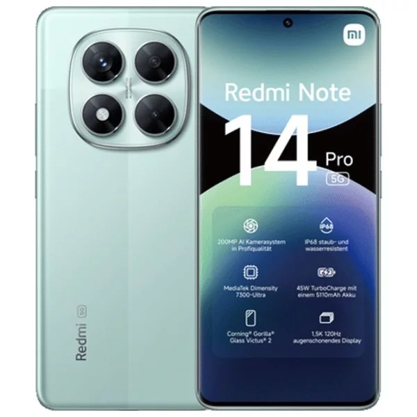 Image Мобильный телефон Xiaomi Redmi Note 14 Pro 5G 8/256GB Green
