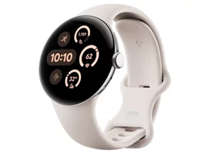 Image Умные часы Google Pixel Watch 3 41mm LTE Polished Silver Aluminum Case Porcelain Band