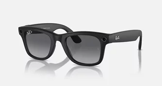 Ochelari inteligenți Ray-Ban Meta Wayfarer Matte Black, Polar Gradient Graphite RW4008 155-L