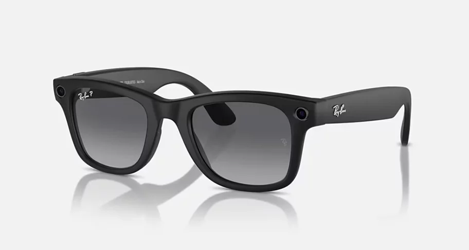 Image Ochelari inteligenți Ray-Ban Meta Wayfarer Matte Black, Polar Gradient Graphite RW4008 155-L