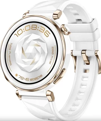 Ceas inteligent Huawei Watch GT 5 Pro 42mm White Fluoroelastomer Strap