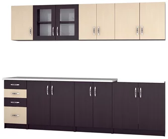 Bucatarie Marcel Prod Venus 2.6m Wenge/Birch