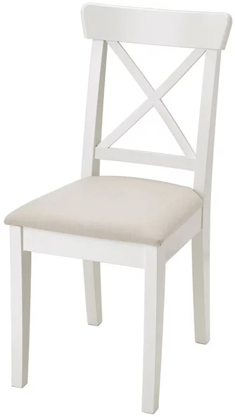 Scaun de bucatarie Ikea Ingolf/Hallarp (White/Beige)