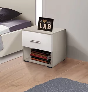 Image Noptiera Modern Francesca 45cm Cashmere/White