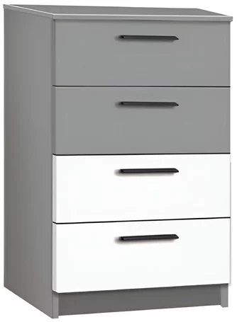 Комод Modern Andi 4S Slate Gray/White