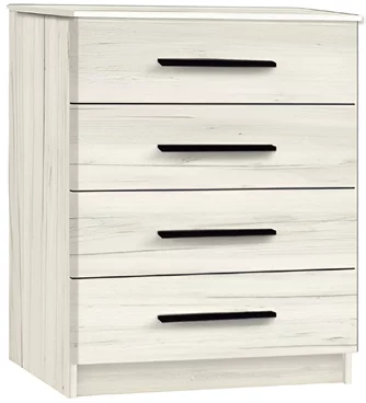 Comodă Modern Kenon 4B Craft Oak White