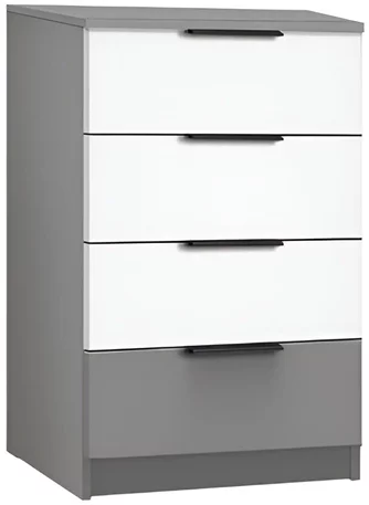 Комод Modern Komfort 4S Slate Gray/White