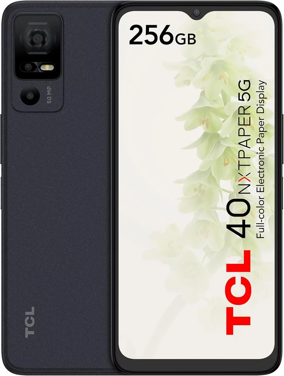 Image Telefon mobil TCL 40 NXTPaper 5G 6/256Gb Starlight Black
