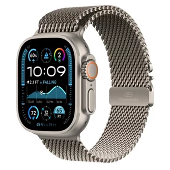 Curea Apple Milanese Loop 49mm MXKE3 Natural Titanium L