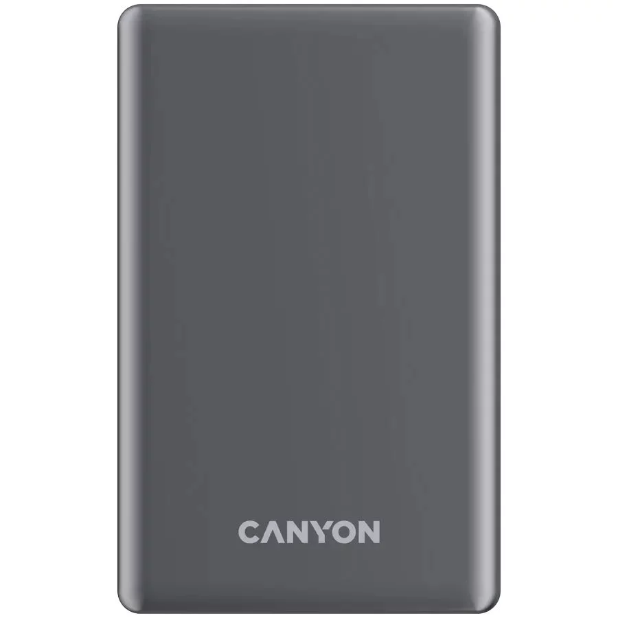 Image Внешний аккумулятор CANYON 505 slim Magsafe 5000 mAh PD20W Dark Grey