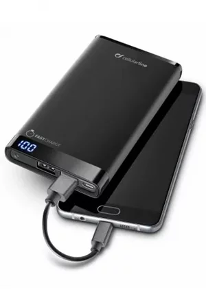 Image Power Bank Cellularline 8000mAh USB C, slim, Black