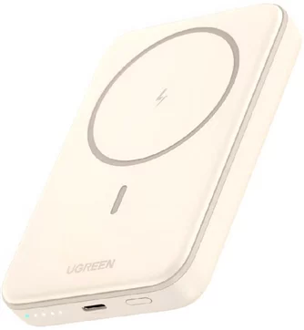 Внешний аккумулятор UGREEN Mini Magnetic Wireless Qi 10000mAh, 20W, Beige