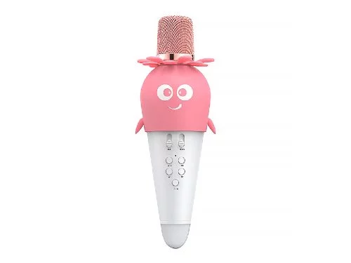 Microphone WOO Wireless Karaoke K5, 5W, Pink