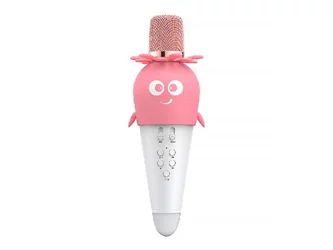 Микрофон WOO Wireless Karaoke K5, 5W, Pink
