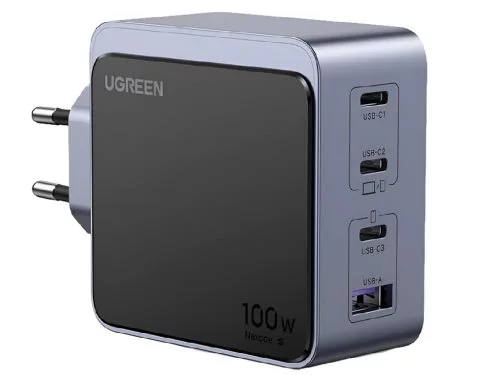 Image Bloc UGREEN GaN S Charger 3USB-A+1*USB-C 100W X565, Black