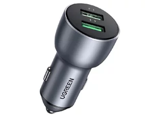 Image Incarcator UGREEN Car  2 USB-A Aluminum 3A 36W