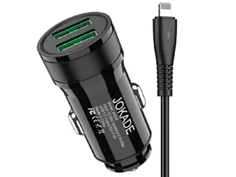 Зарядка Jokade 2USB-A with Cable USB-A to Lightning 3.4A JH010