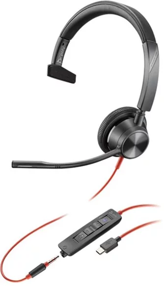 Căşti Poly Blackwire 3315 Mono Black