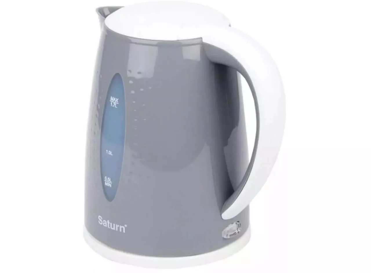 Fierbator de apa el. Saturn ST-EK8438U Gray deschis/White