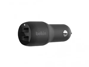 Image Bloc BELKIN METALLIC CAR CHG W/LTG CBL,24W,4',BLK