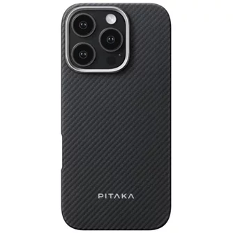 Husă pentru smartphone Pitaka Ultra-Slim Case for iPhone 16 Pro Black/Grey
