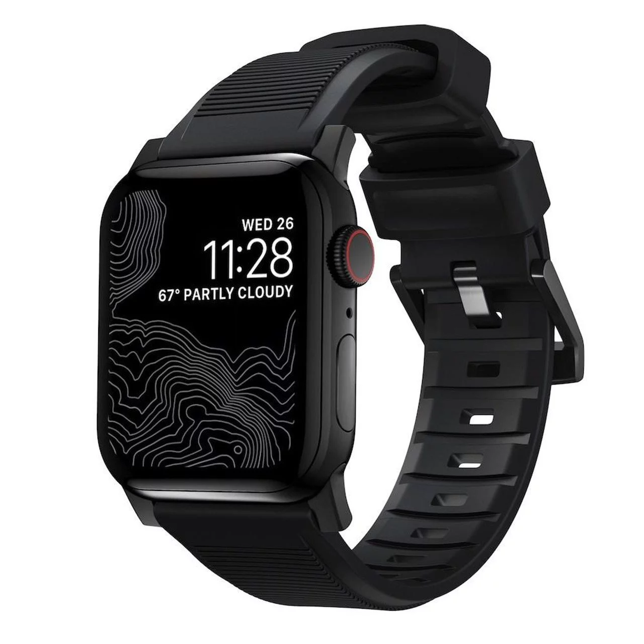 Ремешок NOMAD Rugged Band, 42/44/45/49 мм, Синий/Черный