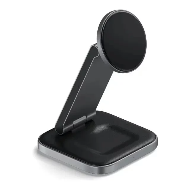 Image Incarcator SATECHI 3-in-1 Foldable Qi2 Wireless Space Gray