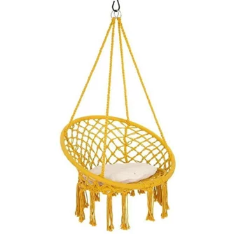 Кресло подвесное Royokamp 1031392 (Yellow/Cream)