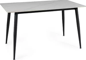 Image Стеклянный стол Signal Rion 160 Белый/Черный