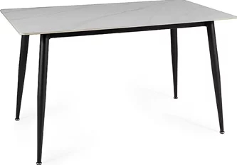 Стеклянный стол Signal Rion 160 Белый/Черный