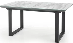 Image Masa din sticla Halmar Marley 160/200cm Marmură Albă/Gri/Negru