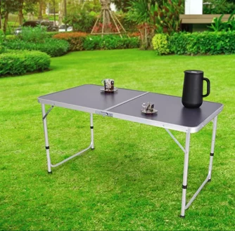 Стол складной Enero Camp 1055213 (Grey/Silver)
