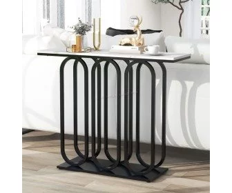 Image Masa auxiliara Costway JV11235BK (Black/White)