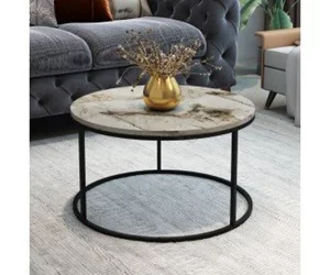 Image Masa pentru reviste Prestige Efes 60 (Gray Marble/Black)