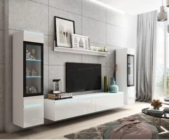 Living Bratex Vera II (White/White Gloss)