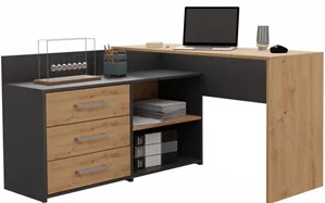 Image Стол письменный TopEshop Dany (Anthracite/Artisan Oak)