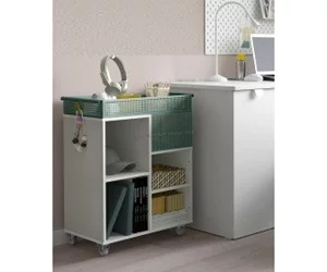 Image Etajera Ikea Ovning 54x33 (Alb/Gri-Verde)