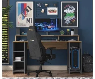 Стол компьютерный Mirage Meble HA110 (Walnut/Anthracite)