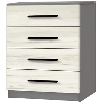 Comoda Modern Kenon 4B (Slate Gray/Craft Oak White)
