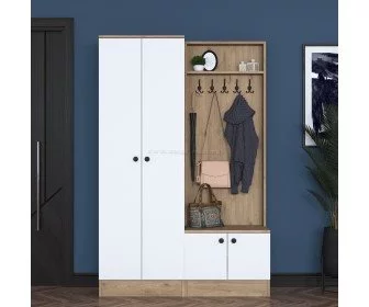 Antreu Mirage Meble P6 M11 (Walnut/White)