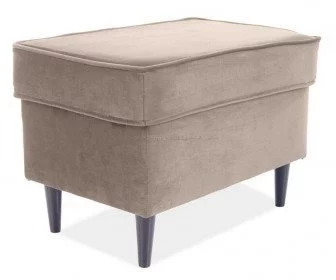 Puf Signal Ron Velvet (Beige/Wenge)