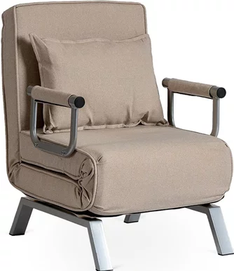 Кресло раскладное Mebel Elite Bart (Beige/Chrome)